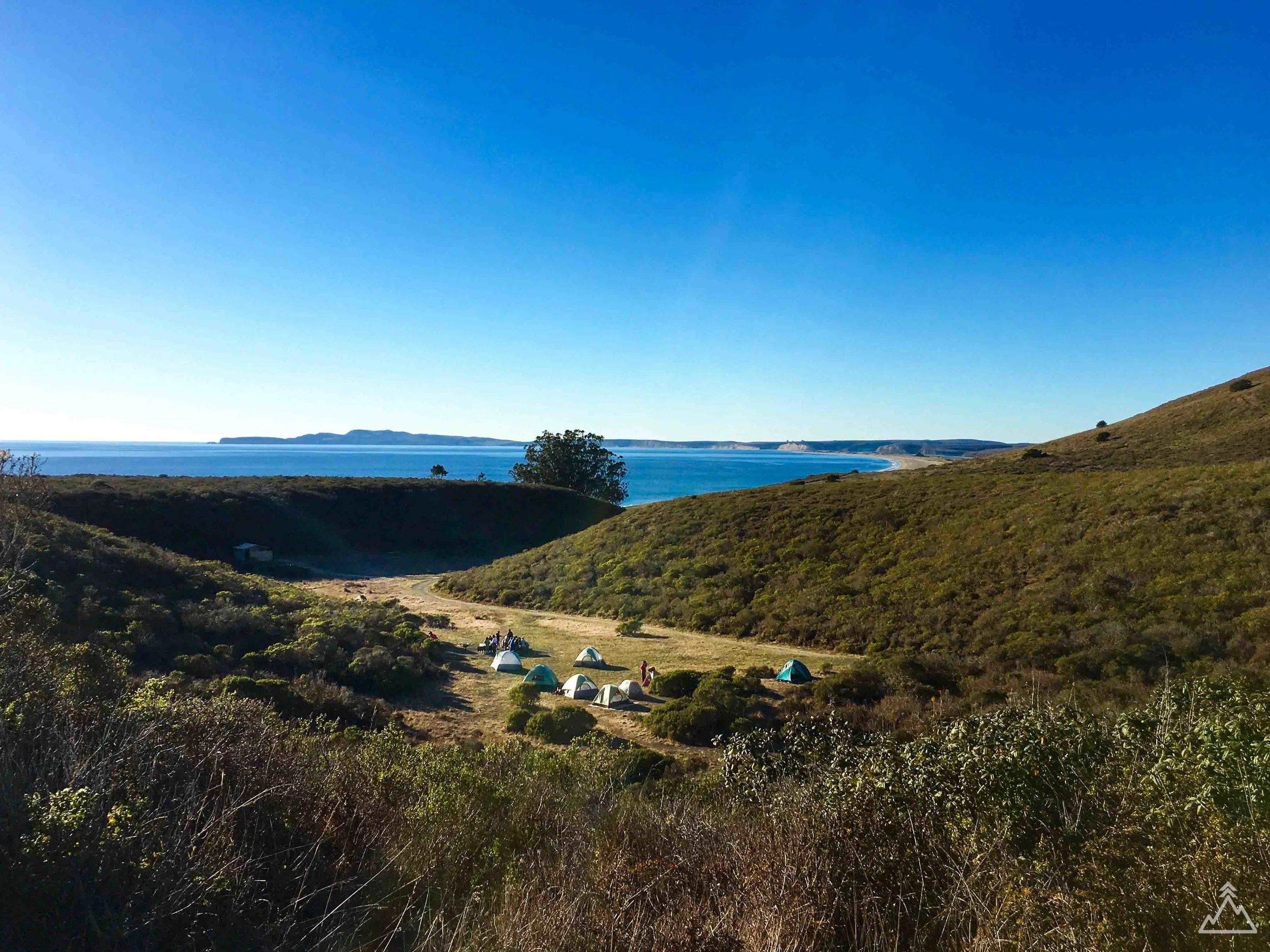 Point reyes top hike in camping